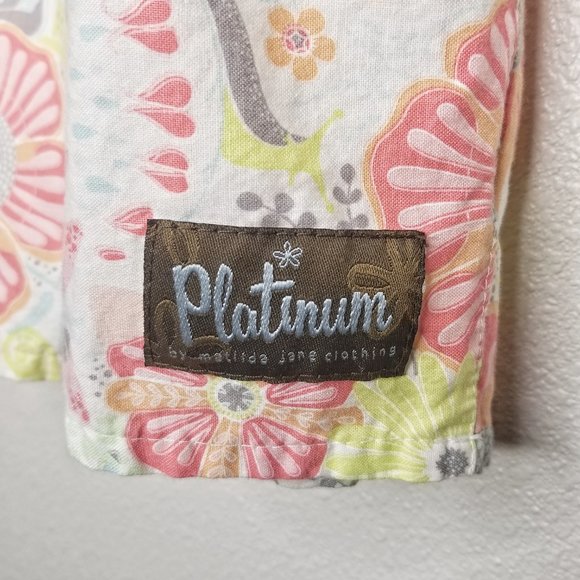 Matilda Jane Platinum Size 8 Key West Flouncy Anna Top EUC Floral Tank #3017 - Picture 6 of 7